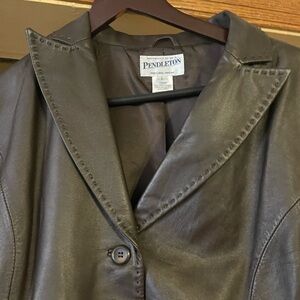 Pendleton Women's Brown  Leather Jacket